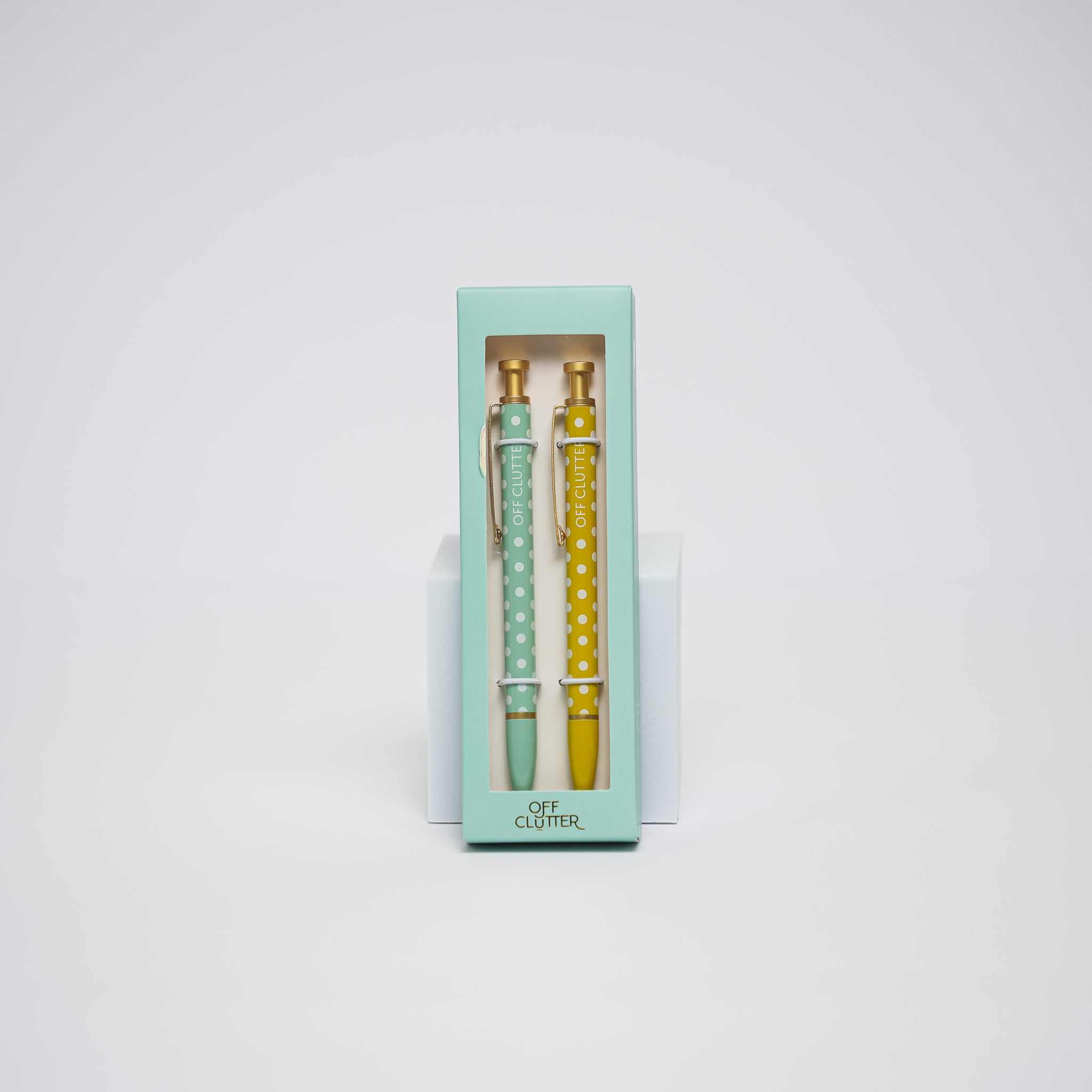 Bolígrafos | Polka Dots Azul y Amarillo